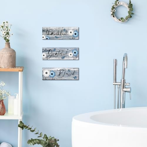 Geetery 3 Pcs Rustic Wooden Inspirational Signs