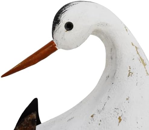 Veclotch 865 H Seabird Wood Statue Coastal Decor