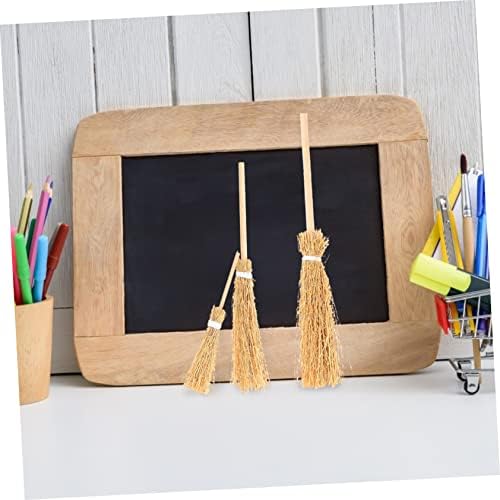 10pcs Mini Decorative Brooms for Miniature Homes and Crafts