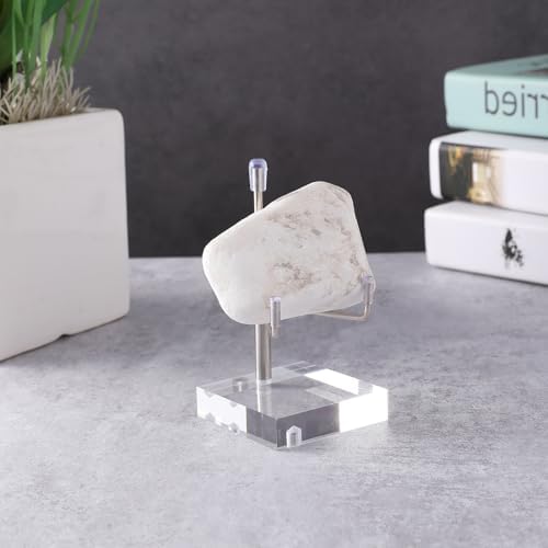 Adjustable Metal Plate Easel Stand with Clear Acrylic Base