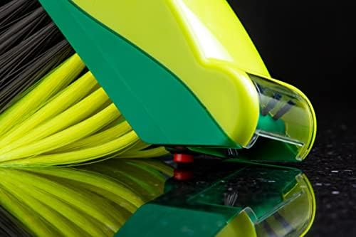 Easy Sweep Rotating Power Brush Broom - Green Plastic Handle