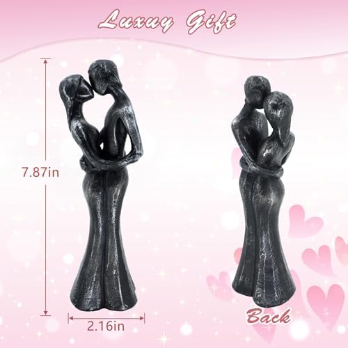 Xmeden Romantic Couple Resin Sculpture for Anniversary Gifts