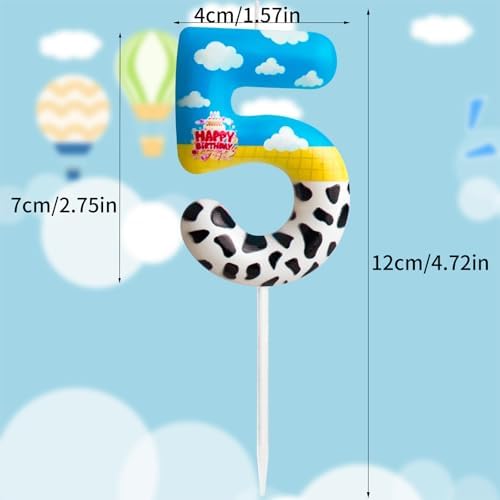 Zi Lan Toy Inspired Game Birthday Candle with Number 3 1