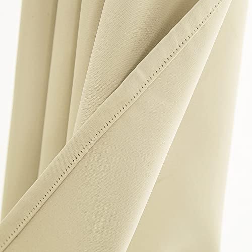 AiFish Beige Door Curtain Panel 78 Inches Grommet Blackout