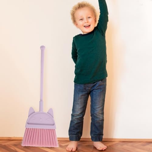 Cabilock Cat Design Broom for Kids Cleaning Fun