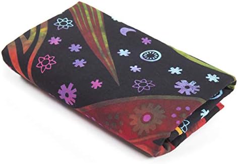 Popular Handicrafts Indian Burning Sun Moon Mandala Curtains - 25 Inch Rod Pocket Panels