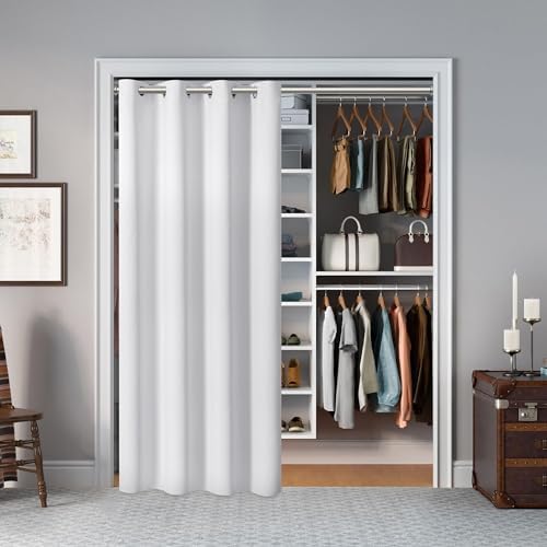 AOSKY Door Curtains for Privacy Light Blocking 52x90 Panels Set