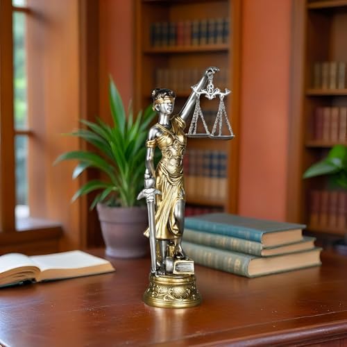 15 Inch Lady Justice Statue - Home Office Decor Sculpture