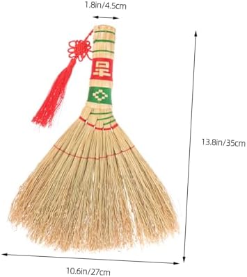 Hemoton Woven Handheld Broom for Home Cleaning