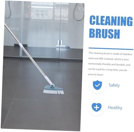 EXAOMBLE 1pc Multi-Purpose Bathroom Scrub Brush Long Handle