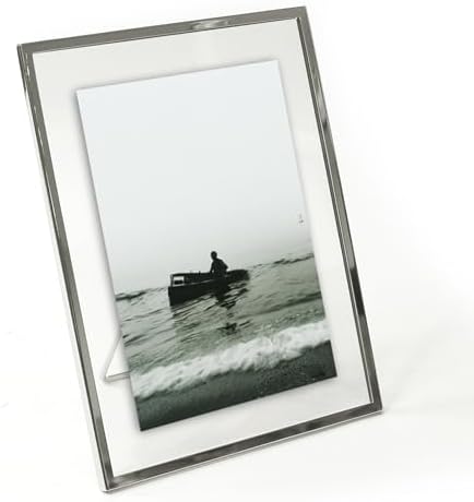 MIMOSA MOMENTS Modern Glass Picture Frame with Easel