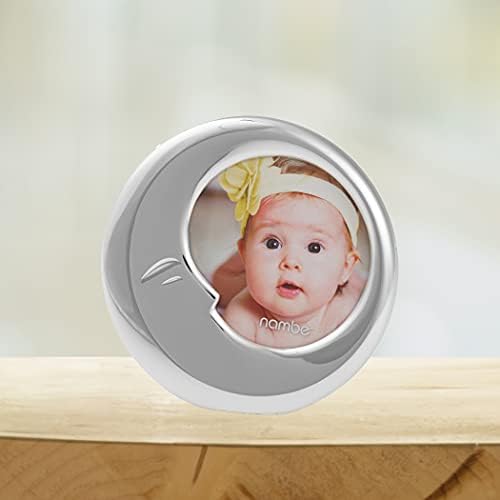Nambe Baby Moon Frame 625x625x05 Silver Plate Glass
