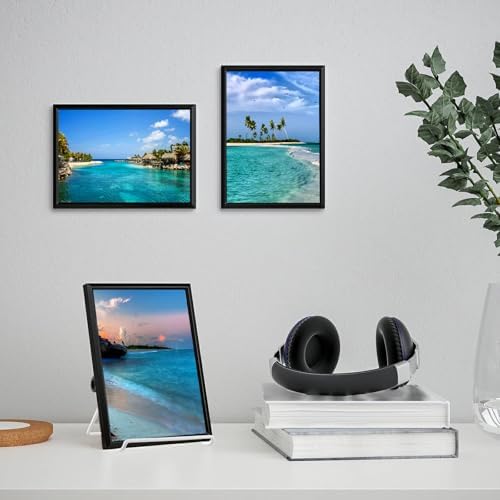 HAKZEON 20-Pack White Wire Easel Stands for Display