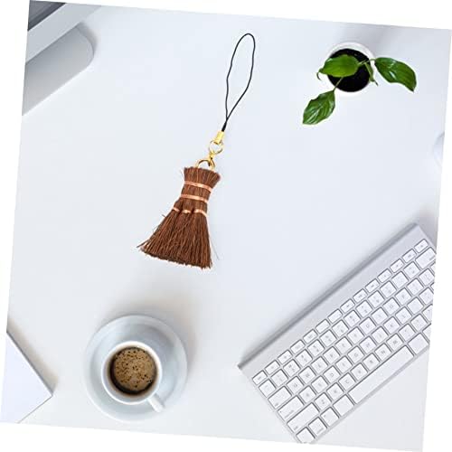 Beaupretty Mini Palm Broom for Desk Cleaning