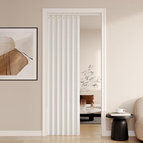 Hapgobli Blackout Door Curtain with Magnetic Closure