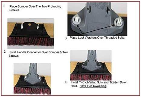 FlexSweep Unbreakable Push Broom 24 Inch 1