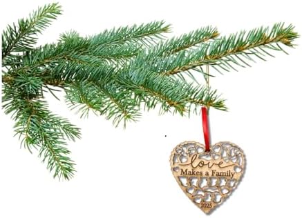 Love Makes A Family Adoption Ornament - Gotcha Day Gift