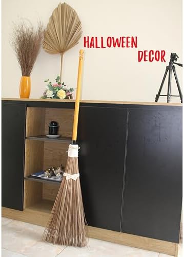 NeKenKy Coconut Broom - 55 Inches Heavy Duty for Outdoor Cleaning