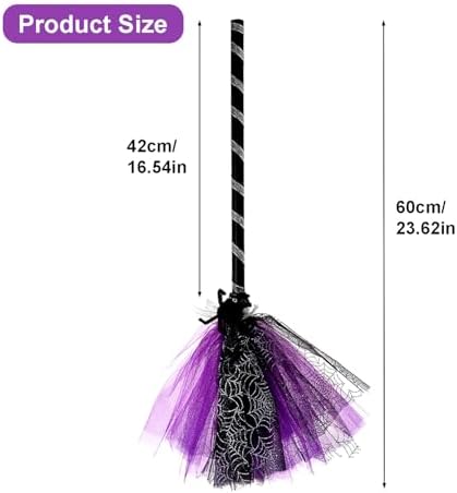Ragyzity Witch Broom Halloween Costume Prop