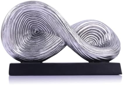UANYEMON 55 Infinity Knot Sculpture - Modern Silver