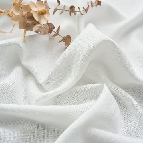 Ftinala Off White 90 Inch Curtains 2 Panels Set