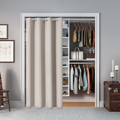 AOSKY Door Curtains - 52 x 90 Light Blocking Panels