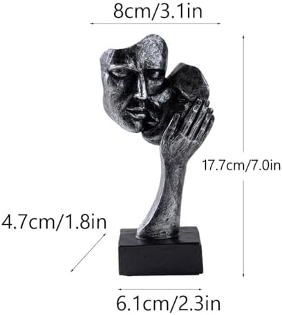 Vilead Resin Couples Kiss Sculpture Abstract