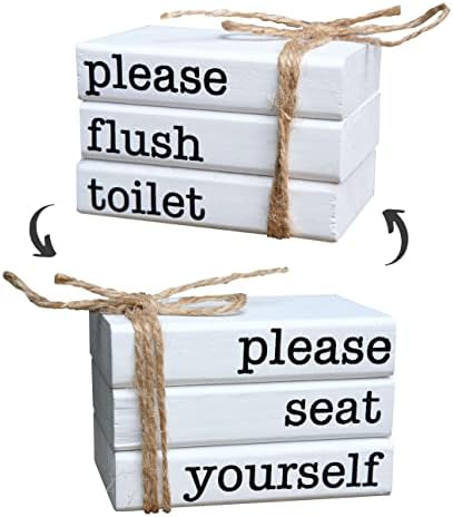 LIVDUCOT Farmhouse Mini Book Set of 3 Reversible