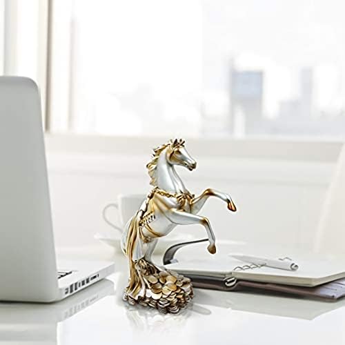 DreamsEden Rearing Horse Statue Standing on Coins 125 H 4 Lbs