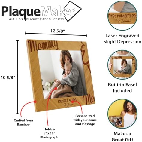 PlaqueMaker Mommy Baby Photo Frame 8x10 Inches