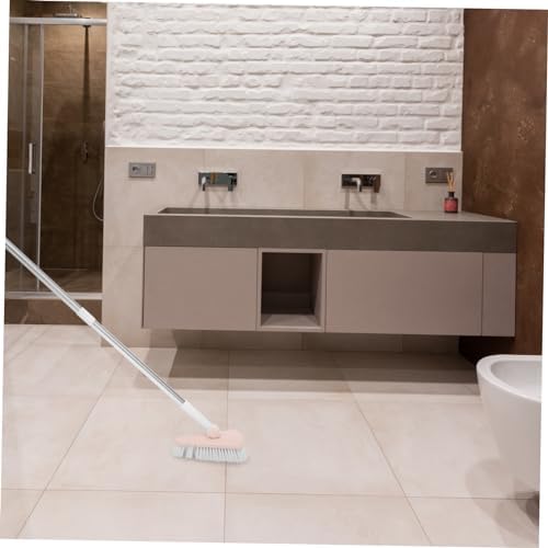 Healeved Curved Long Handle Floor Cleaning Brush for Bathroom and Kitchen