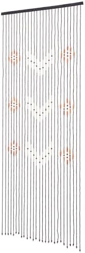 Navaris Bamboo Beaded Curtain 200x90cm