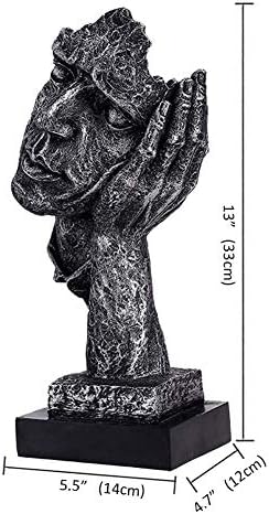 Lependor The Thinker Statue - Handcrafted Resin Abstract Sculpture