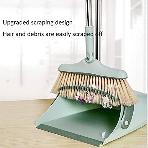Stainless Steel Hand Broom Set with Dustpan and Wiper