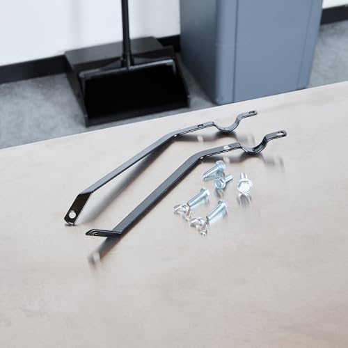 Restaurantware Broom Brace - 1142 Inch Sturdy Black Iron Bracket