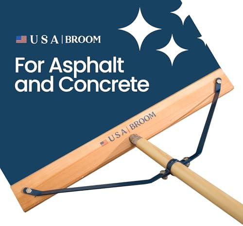 24 Inch Heavy Duty Push Broom with 60 Inch Handle 1