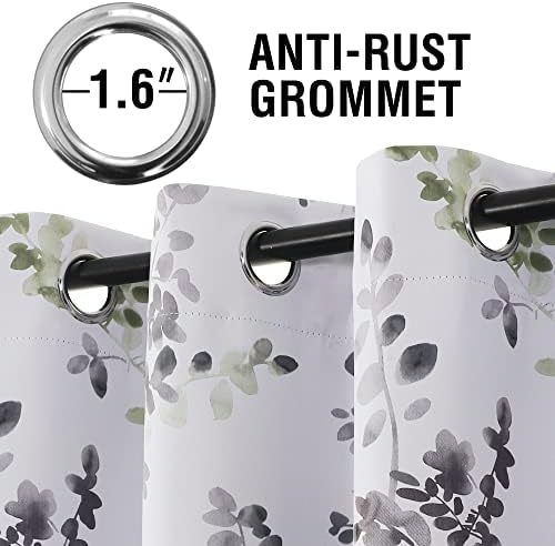 HVERSAILTEX 2 Panel Blackout Curtains 52x84 Grey Sage