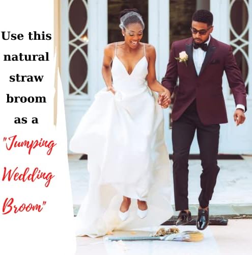 Natural Vietnamese Straw Hand Broom - 122 Wide 2638 Long