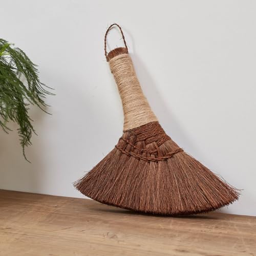 Healifty Mini Palm Fiber Dust Broom 1