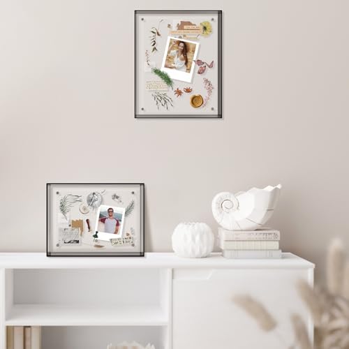 Golden State Art 8x10 Acrylic Floating Frame Black