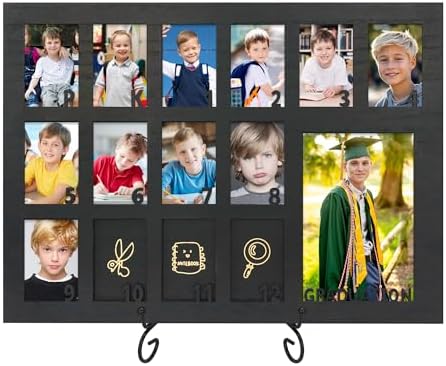 FramePro School Years Photo Frame Pre K to 12 with Stand
