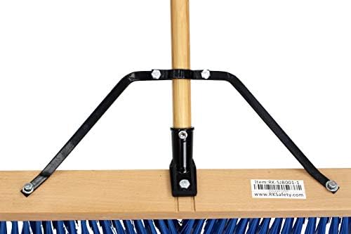 24 RK Safety Wooden Push Broom with Bamboo Handle Pack of 6 1