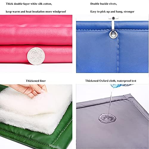 Thermal Insulated Door Curtain with Velcro Windproof Soundproof Panel