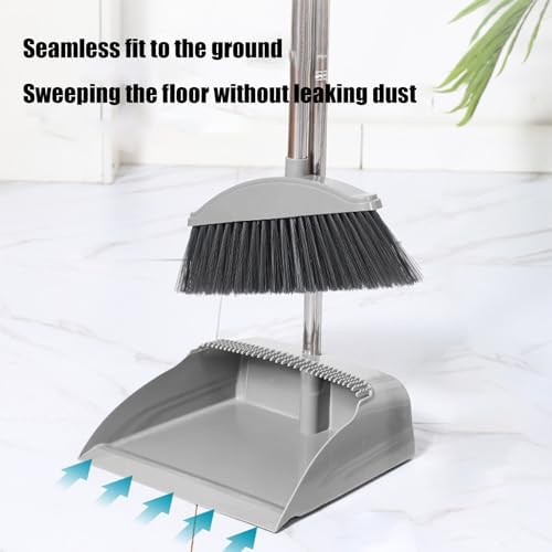 CENGNIAN 180 Degree Angle Broom and Dustpan Set