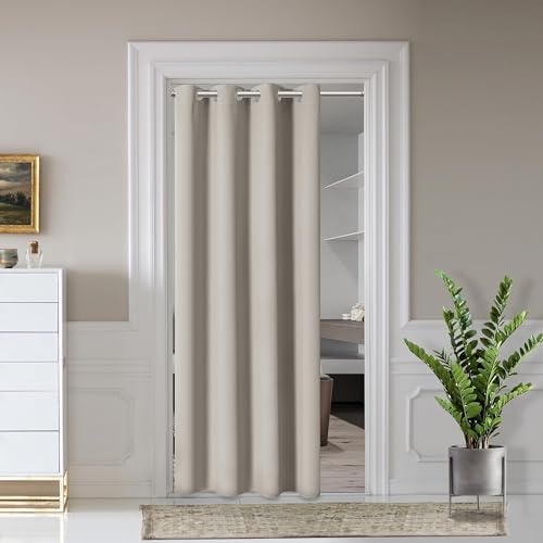 AOSKY Door Curtains - 52 x 90 Light Blocking Panels