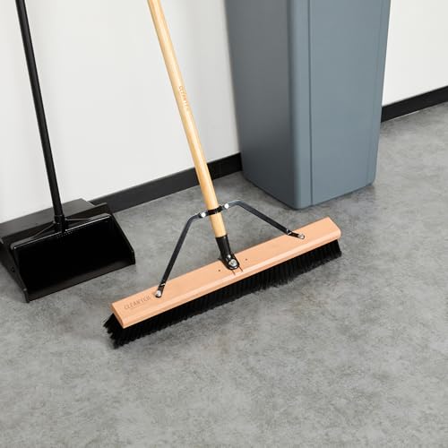Restaurantware Broom Brace - 1142 Inch Sturdy Black Iron Bracket