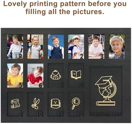FramePro School Years Photo Frame Pre K to 12 with Stand