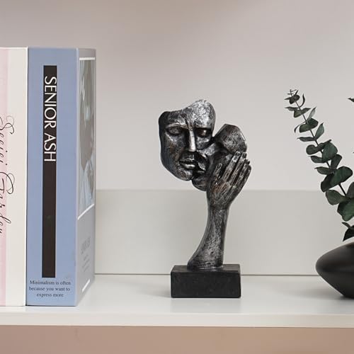 Vilead Resin Couples Kiss Sculpture Abstract