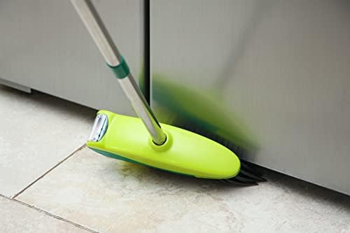 Easy Sweep Rotating Power Brush Broom - Green Plastic Handle