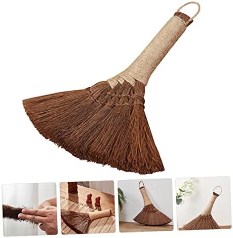 MOLUCKFU Palm Fiber Dust Broom for Cleaning Hard to Reach Areas